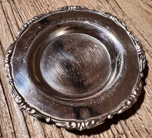Piattino vintage Abert in acciaio inox