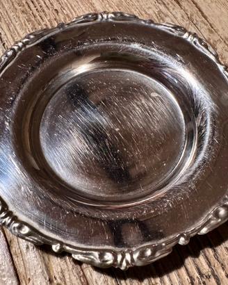 Piattino vintage Abert in acciaio inox