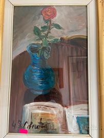 Quadro vado con fiore