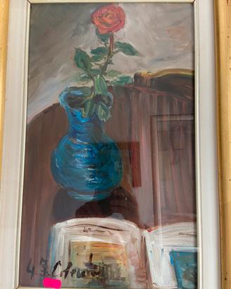 Quadro vado con fiore