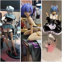 Set Action Figure Anime – Rem 22 cm + 2B NieR