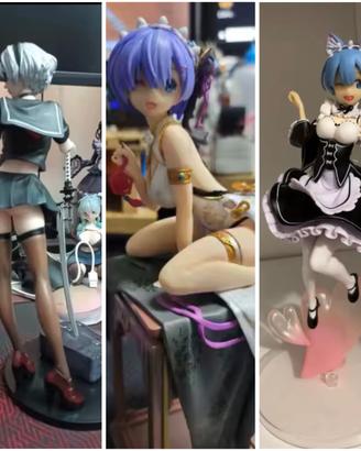 Set Action Figure Anime – Rem 22 cm + 2B NieR
