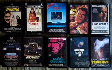 9 VHS KING 1 ed SHINING CARRIE CHRISTINE BRIVIDO S