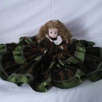 Bambola Porcellana Seduta Letto Top Regals Vintage