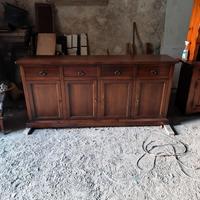 Madia 4 ante in legno arte povera