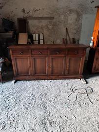 Madia 4 ante in legno arte povera