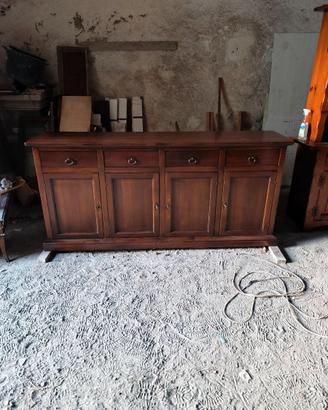 Madia 4 ante in legno arte povera