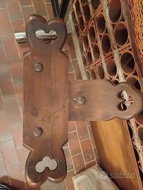 coppia di due sgabelli da bar vintage stile spagno