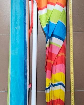 Ombrellone da mare/piscina multicolor