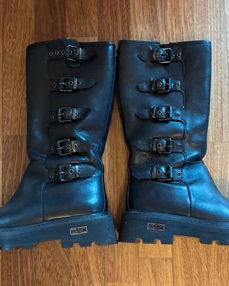 Stivali pelle nera donna Cult Skin n. 38