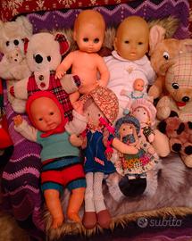 bambole e orsi vintage