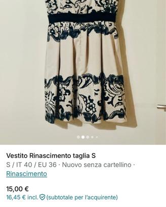 Vestito Rinascimento