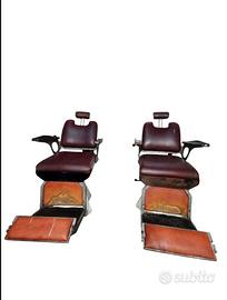 poltrone sedie da barbiere vintage