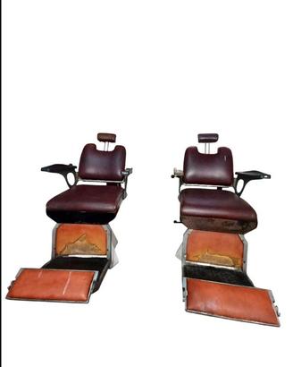 poltrone sedie da barbiere vintage