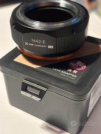 Adattatore obiettivo m42 su Sony e-mount