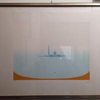 Virgilio Guidi (1891-1984). Marina. Serigrafia. 