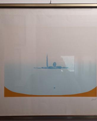 Virgilio Guidi (1891-1984). Marina. Serigrafia. 