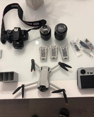 Dji mini 3 e canon 700d