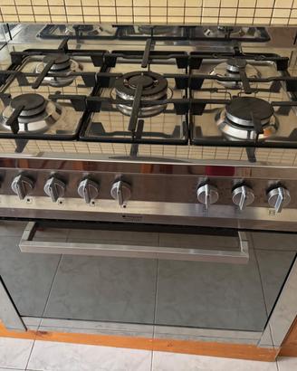 Cucina monoblocco Hotpoint Ariston 90 cm Inox