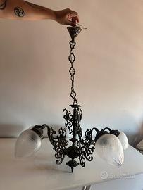 Lampadario Vintage Con Draghi