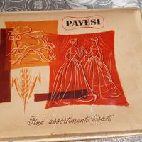 scatola vintage  in latta    Pavesi    