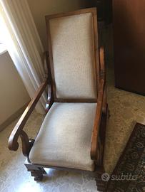 Poltrona antica allungabile