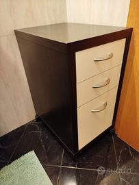 Mobile con cassetti e ruote cm 37x50x70h
