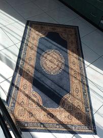 tappeto in stile persiano blu e beige x ambienti m