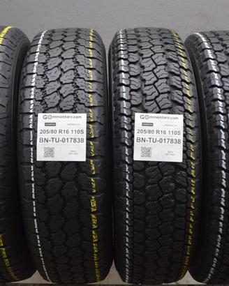 4 Pneumatici 205/80 R16 Goodyear Wrangler