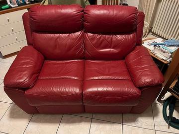 Divano in pelle.