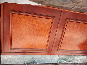 Bancone bar usato radica e marmo verde