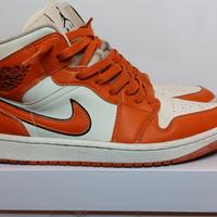 jordan 1 mid arancioni