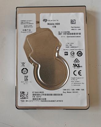 Hard disk 2,5" SATA Seagate 1 TB