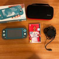Nintendo Switch Lite completa FIFA 20 e custodia