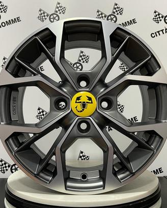 4 CERCHI IN LEGA ABARTH 500 DA 15 NUOVI