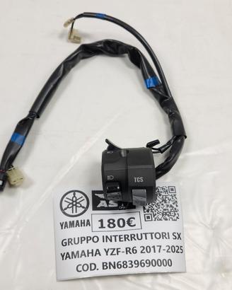 PULSANTIERA DEVIO LUCI SINISTRO YAMAHA YZF R6 2017