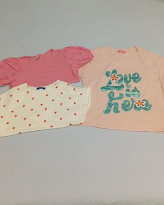 Lotto 3 T-shirt bambina 11-12 anni
