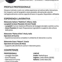 Assistente di Pizzoli e pasticciere