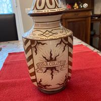 Vaso da farmacia in ceramica Vintage 1931
