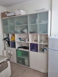 Libreria con sportelli