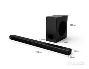 Sound bar e woofer