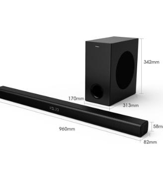 Sound bar e woofer