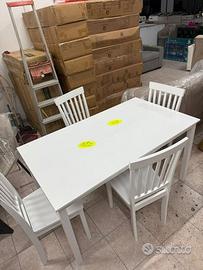 Tavolo dori rettangolare fisso bianco