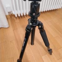 Triopo KIT Treppiedi C-258 + Testa KJ-2 Nero Caval