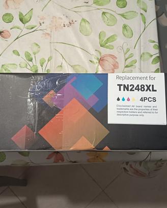 Set 4 Toner compatibili TN248XL per brother 