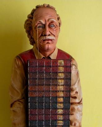 Mobiletto statua vintage Albert Einstein