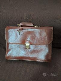 Borsa per uomo in pelle color cuoio