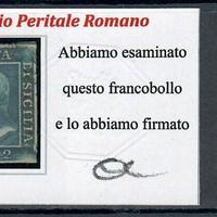 1859 SICILIA 2 GRANA PRIMA TAVOLA POS 99 CERRUTI S