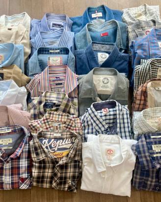 Camicie cotone lino taglia XL