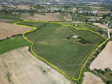 Terreno + Rustico panoramico vista mare e monti